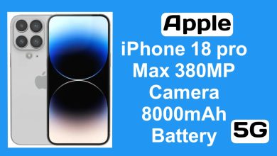 Apple iPhone 18 Pro Max featuring a 380MP camera and 8000mAh battery