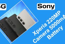 Sony Xperia 220MP Camera 5000mAh Battery and compact design